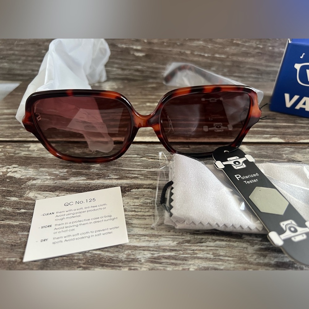 Vanlinker Tortoise Shell Geometric Sunglasses Gradient Lenses Retro Aviator New - Picture 11 of 16